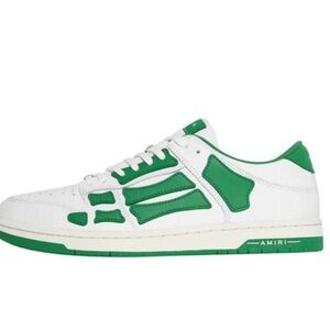 White and Green Men's Sneakers